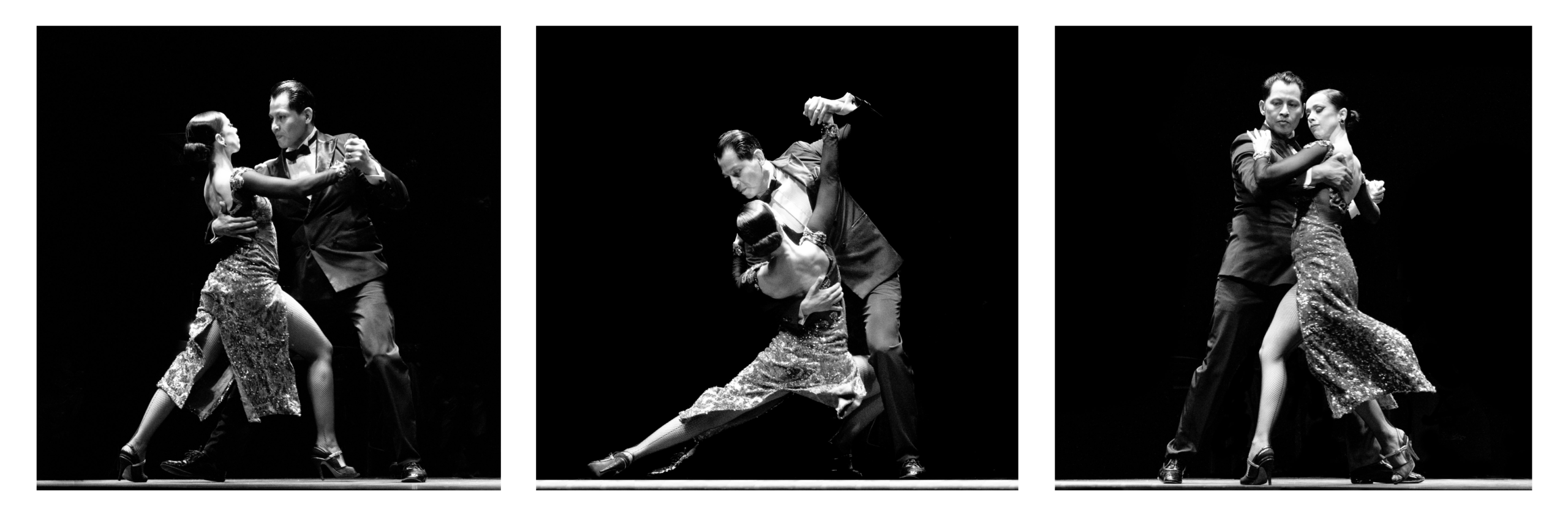Triptiek rond tango in Buenos Aires, met dans, beweging en expressie.